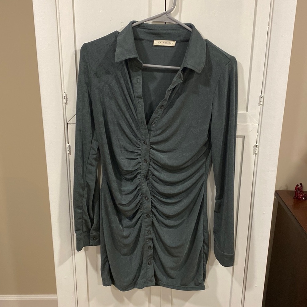 Long sleeve mini dress